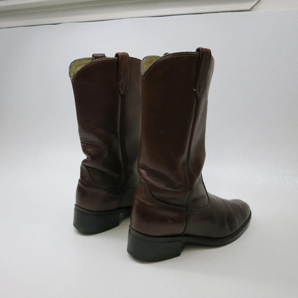 ACME Leather Western Biker Riding Glove Leather Boots Footwear Made in USA 8.5
